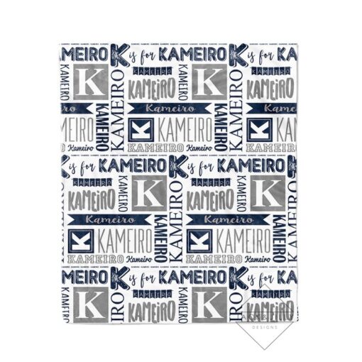 Personalized Name Blanket Canada