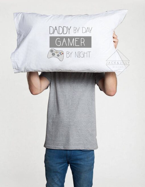 gamer pillowcase nintendo xbox playstation gamer dad