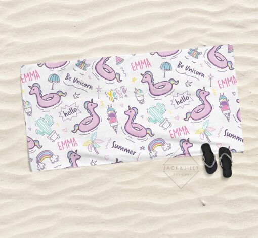 Unicorn beach towel canada