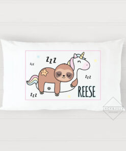 sleepy sloth pillowcase