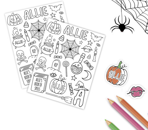 personalized halloween stickers canada