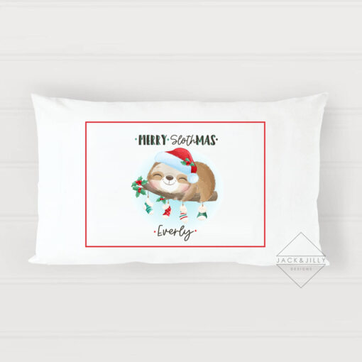 Merry slothmas pillowcase canada