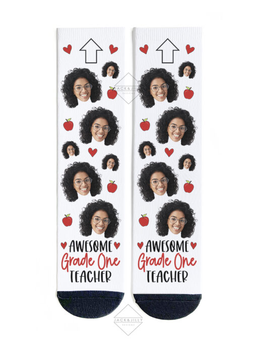 custom photo socks canada teacher gift